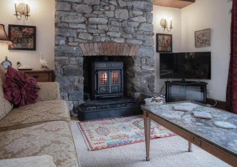 The living room at Hall House, St Florence