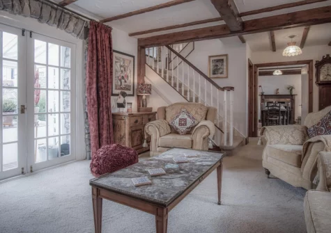 The living room at Hall House, St Florence