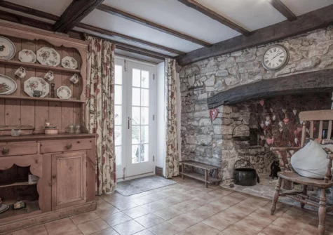 The kitchen at Hall House, St Florence