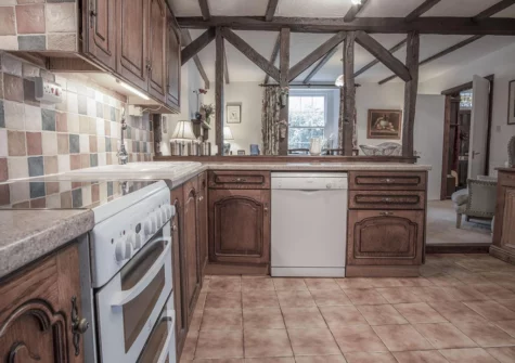 The kitchen at Hall House, St Florence
