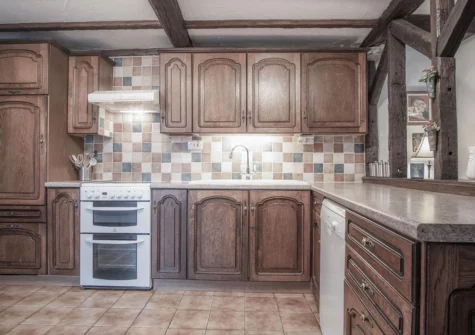 The kitchen at Hall House, St Florence