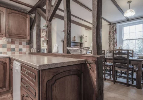 The kitchen at Hall House, St Florence