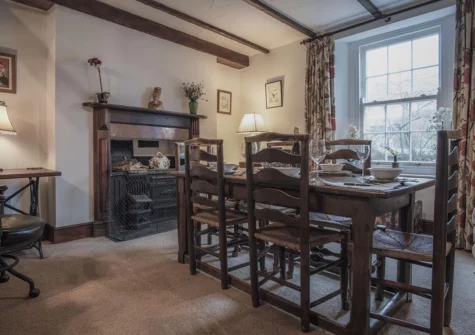 The dining room at Hall House, St Florence