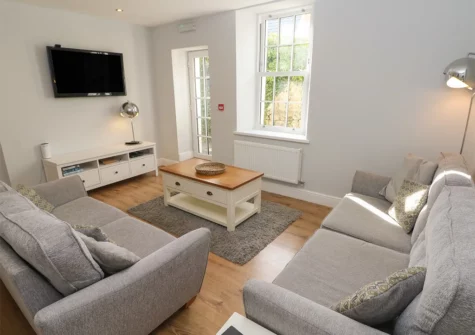 The living room at Harbour Beach at The Hideaway, Tenby