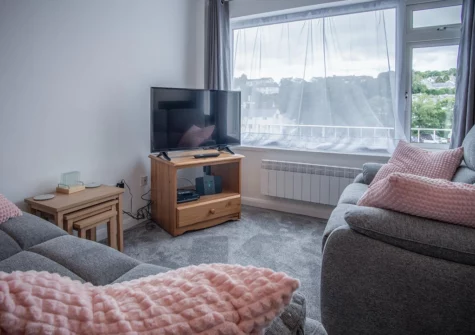 The living area at Harbour Court, Saundersfoot