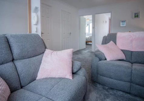 The living area at Harbour Court, Saundersfoot