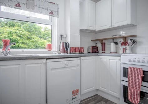 The kitchen at Harbour Court, Saundersfoot