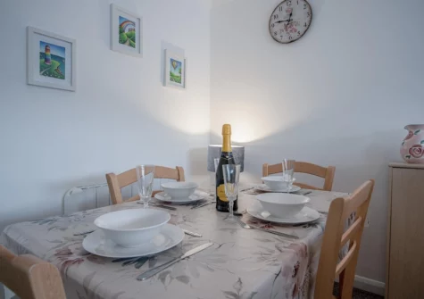 The dining area at Harbour Court, Saundersfoot