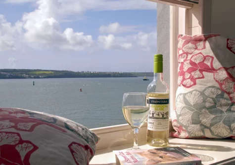 The view from the living area at Haven View, Llanstadwell