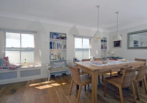 The dining area at Haven View, Llanstadwell