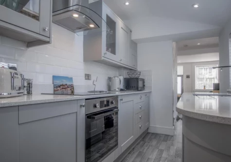 The kitchen at Hawtree Cottage, Tenby