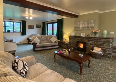 The living area at Hayscastle Farmhouse, Hayscastle