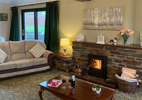 The living area at Hayscastle Farmhouse, Hayscastle