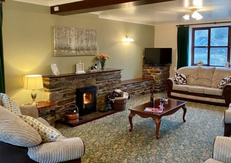 The living area at Hayscastle Farmhouse, Hayscastle