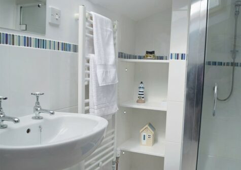 Bedroom #1 en-suite at Hayscastle Farmhouse, Hayscastle