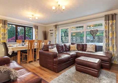 The living area at Hazelglade Cottage, Saundersfoot