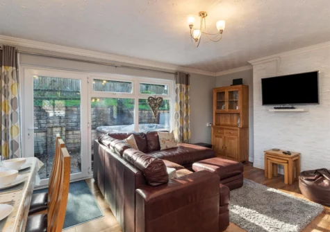The living area at Hazelglade Cottage, Saundersfoot