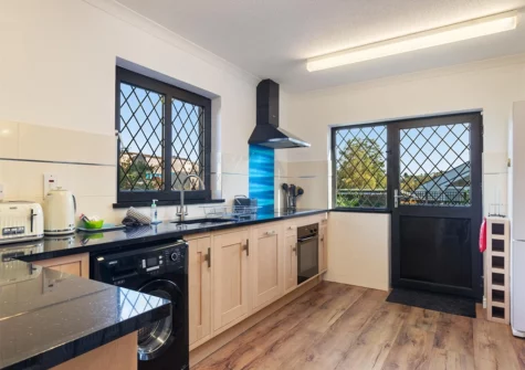 The kitchen at Hazelglade Cottage, Saundersfoot