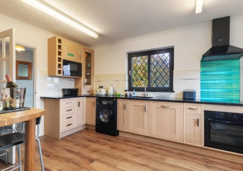 The kitchen at Hazelglade Cottage, Saundersfoot