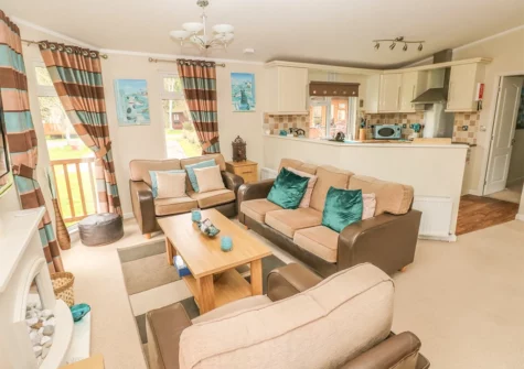 The living area at Heddwch, Heritage Park, Stepaside