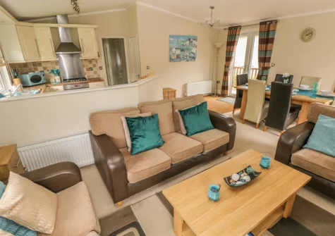 The living area at Heddwch, Heritage Park, Stepaside