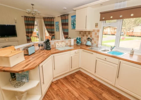The kitchen at Heddwch, Heritage Park, Stepaside