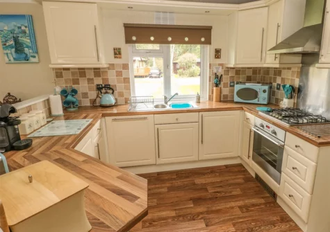 The kitchen at Heddwch, Heritage Park, Stepaside