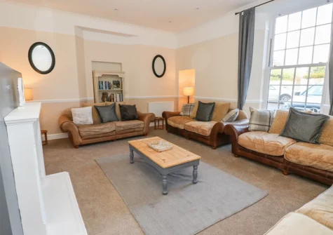 The living room at Hideaway House at The Hideaway, Tenby