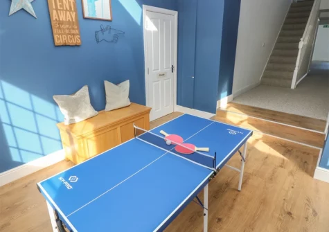 The games room at Hideaway House at The Hideaway, Tenby