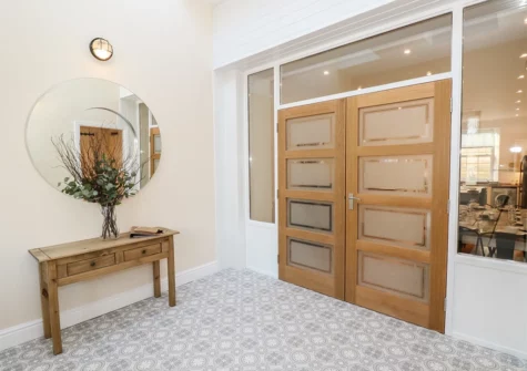 The entrance area at Hideaway House at The Hideaway, Tenby