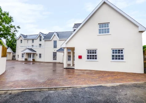 Outside Hideaway House at The Hideaway, Tenby