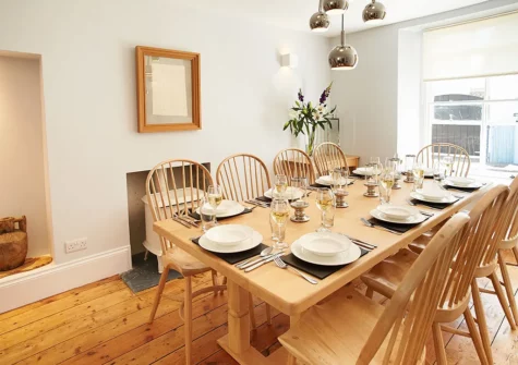 The dining room at High House, Tenby