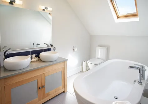 The third floor bathroom at High House, Tenby