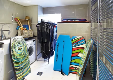 The utility / wet room at High House, Tenby