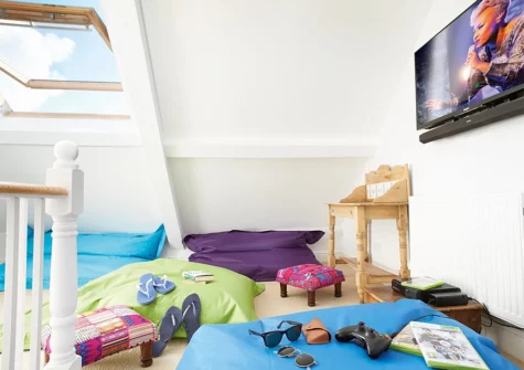 The chillout room at High House, Tenby