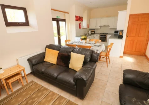 The living area at Hill Top Farm Cottage, Cross Hands