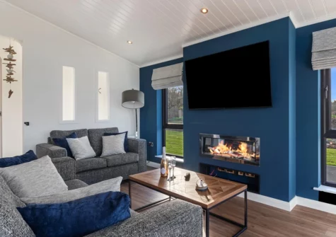 The living area at Hiraeth, Penally