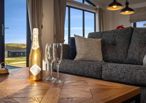 The living area at Hiraeth, Penally