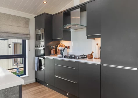 The kitchen at Hiraeth, Penally