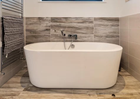 Bedroom #1 en-suite at Hiraeth, Penally