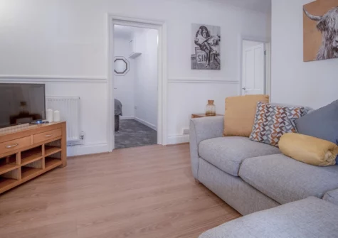 The living area at Ivy Cellar, Tenby