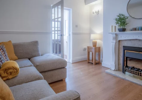 The living area at Ivy Cellar, Tenby