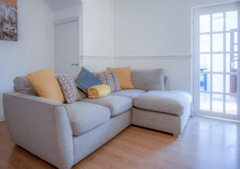 The living area at Ivy Cellar, Tenby