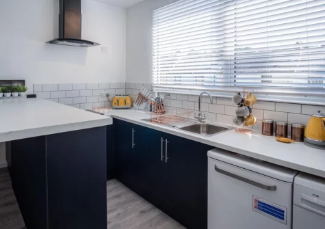 The kitchen at Ivy Cellar, Tenby