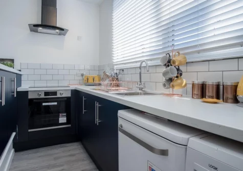 The kitchen at Ivy Cellar, Tenby