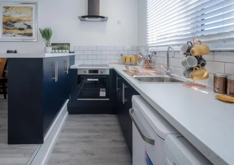 The kitchen at Ivy Cellar, Tenby