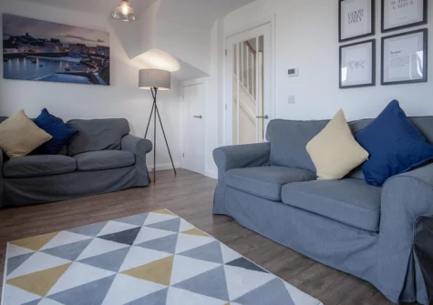 The living area at Johnny's Cove, New Hedges