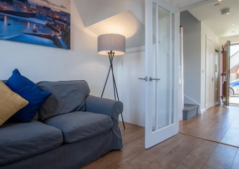 The living area at Johnny's Cove, New Hedges