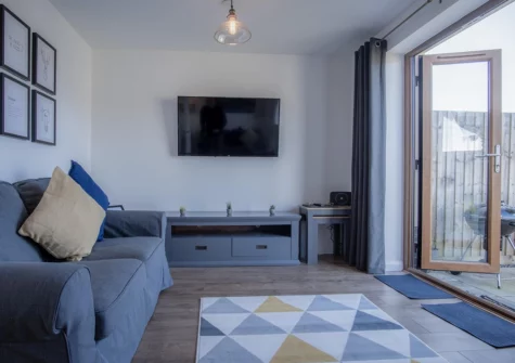 The living area at Johnny's Cove, New Hedges