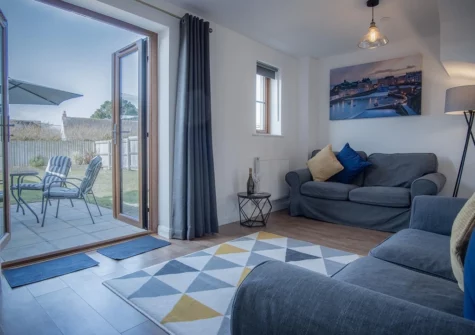 The living area at Johnny's Cove, New Hedges